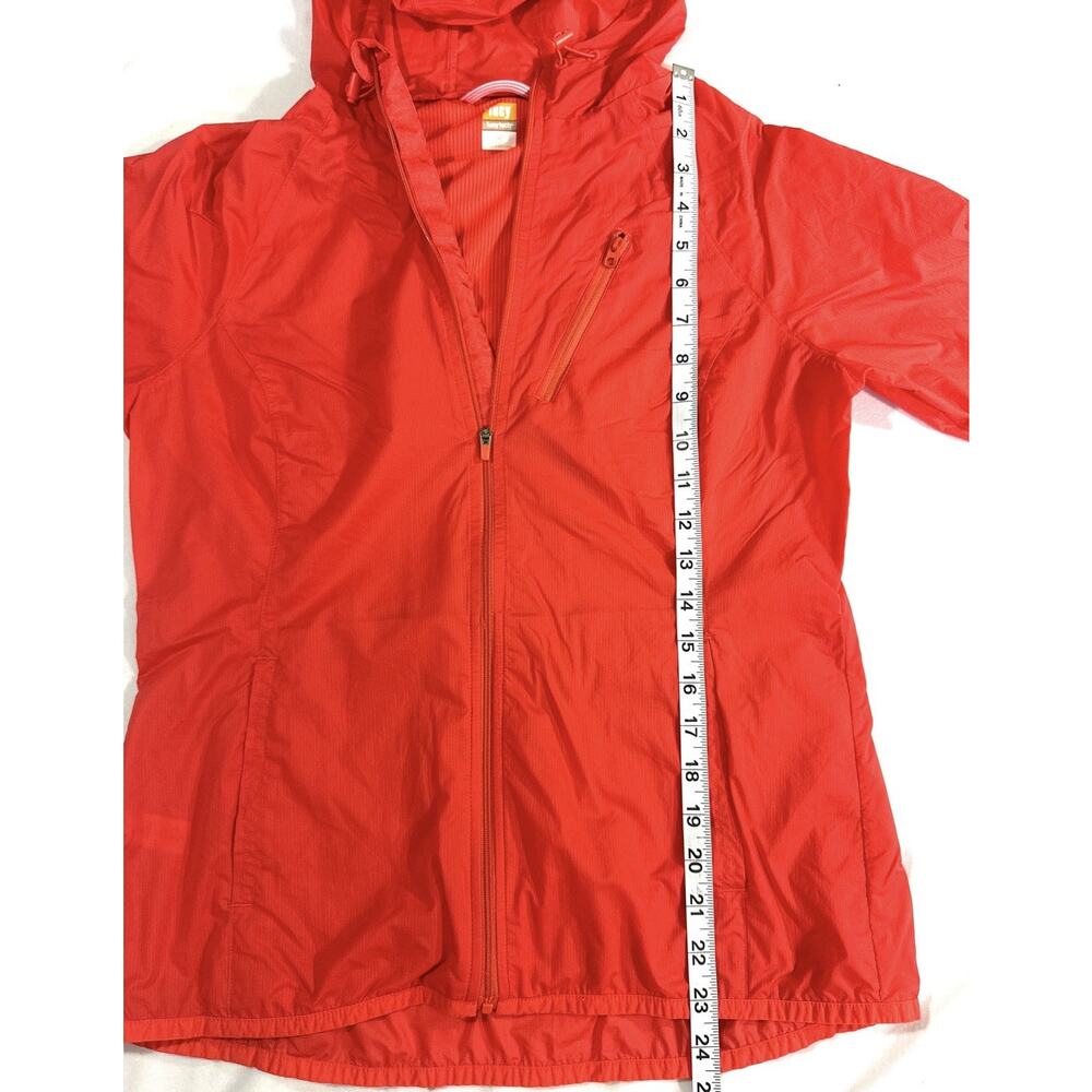 Lucy Tech Women’s Orange Hooded Lightweight Jacket M Nylon Windbreaker - Picture 5 of 10